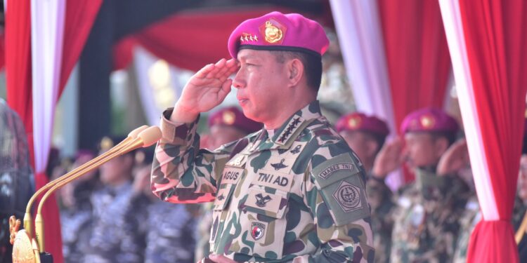 HUT ke-80  Korps Marinir TNI AL di Kesatrian Marinir R. Hartono Cilandak
