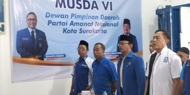 Musda PAN Kota Solo ke-6 , DPP Tetapkan Empat Nama Formatur : Sapari , Anwar, Agus Setiawan dan Budi Santoso
