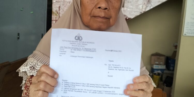 Ibunda Notaris Diyah Setyowati, Laporkan Kliennya Ke Polres Boyolali Terkait Pemerasan 300 Juta Rupiah