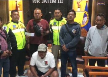 Terduga Pelaku Penggelapan Mobil Rental di Ruas Tol Jombang – Mojokerto Diamankan PJR Jatim