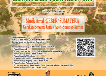 Musik Amal “GEBER Sumatera” Hadirkan Solidaritas Warga Depok untuk Korban Banjir Aceh, Sumut, dan Sumbar