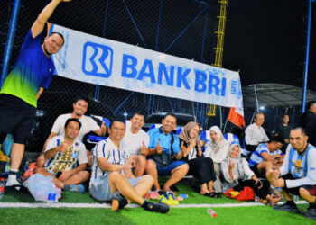 BRILian di Lapangan, Juara di Pelayanan! Semarak Mini Soccer Sambut HUT BRI ke-130