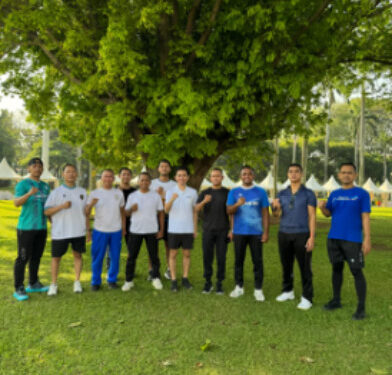 Tingkatkan Performa Keamanan, BRI Hayam Wuruk Laksanakan Pembinaan Jasmani bagi Satuan Pengaman