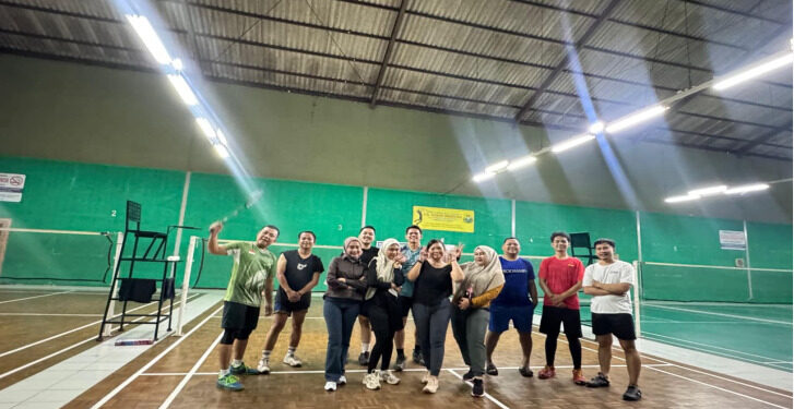 BRI Kantor Cabang Tangerang Merdeka Gelar Latihan Badminton Rutin untuk Jaga Kebugaran dan Kebersamaan Insan BRILiaN