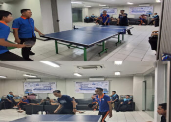 Sportivitas Menggema, BRI Kanca Tangerang Merdeka Gelar Pertandingan Tenis Meja BRILIAN SPORTARTCULAR 2025