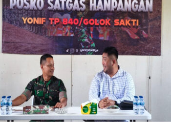 BRI BO Rangkasbitung Perkuat Sinergi dengan Satgas TNI Yonif TP 840/Golok Sakti