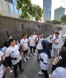 BRI KC Balaraja Gelar Jalan Sehat untuk Tingkatkan Work Life Balance Pekerja