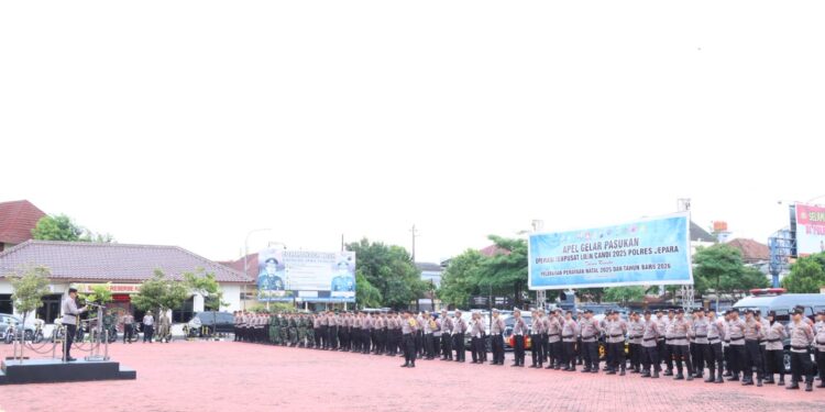 Polres Jepara Gelar Apel Operasi Lilin 2025, Siap Amankan Natal dan Tahun Baru
