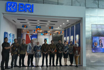 BRI Luncurkan Logo Rebranding di Kantor Kas Terminal 3 Bandara Soekarno-Hatta