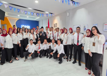 Kebersamaan Insan BRILiaN BRI Kebon Jeruk dalam Momentum Upacara Bela Negara