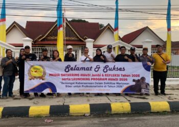 Rangkaian HUT ke-3 AWaSI Jambi, Wartawan Siber Gelar Refleksi Akhir Tahun dan Media Gathering