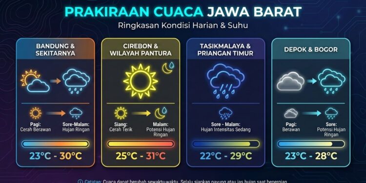 Kondisi Cuaca Terkini di Wilayah Jawa Barat