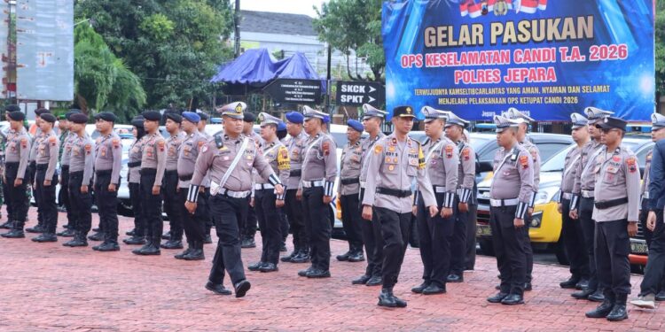 Polres Jepara Kerahkan Puluhan Personel di Operasi Keselamatan Candi 2026